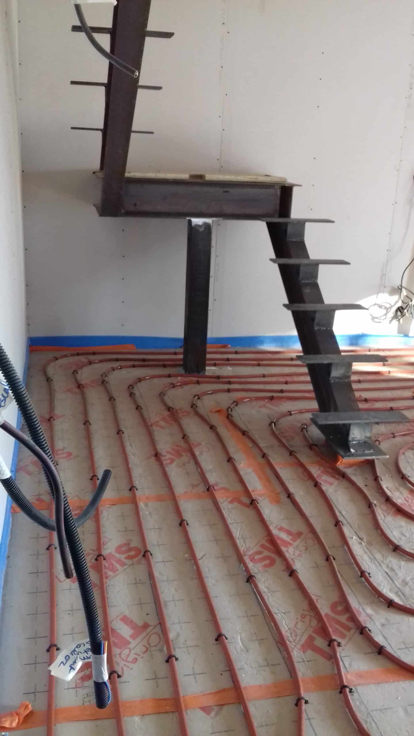 installation chauffage au sol