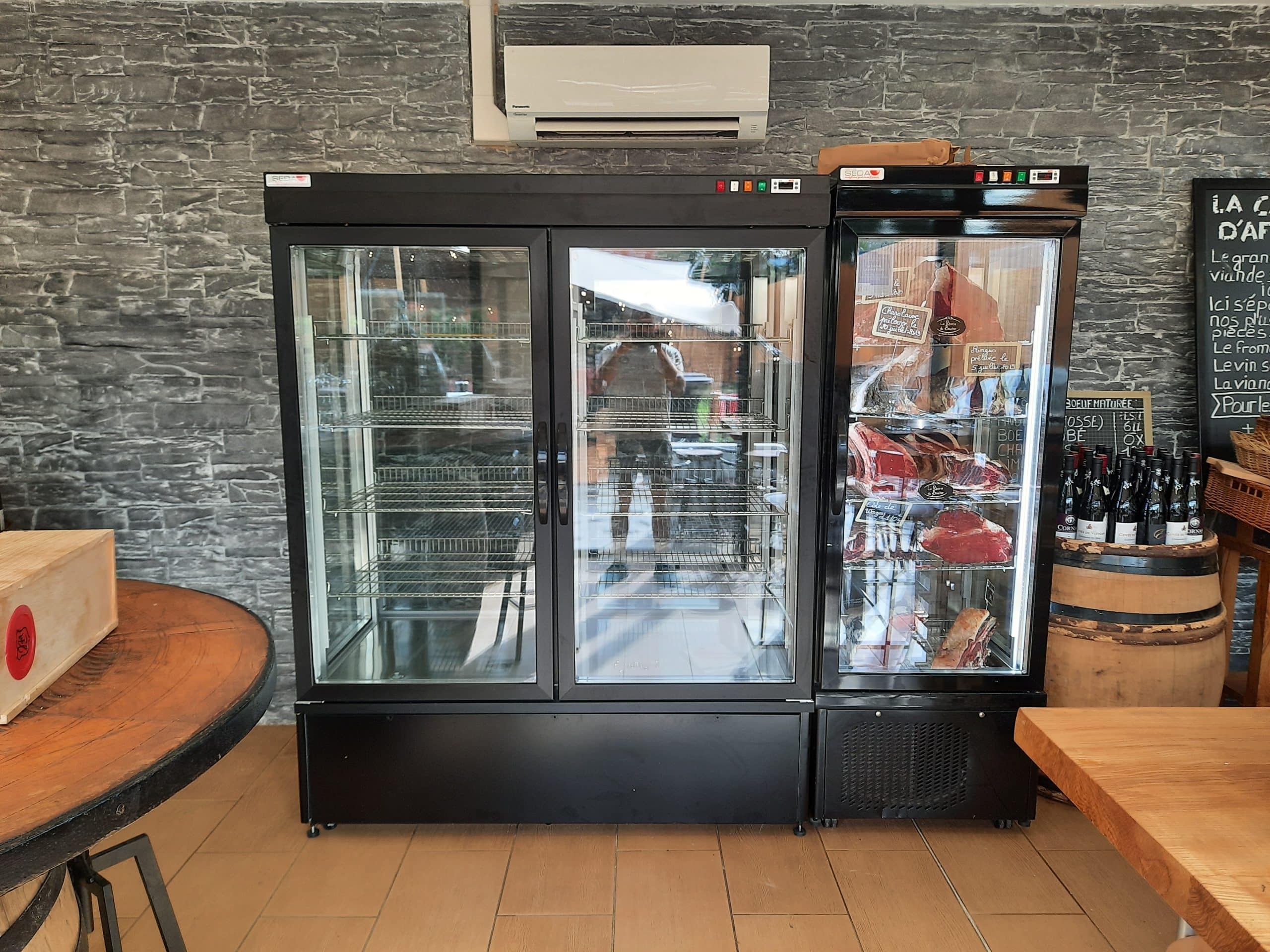 installation vitrine réfrigérée